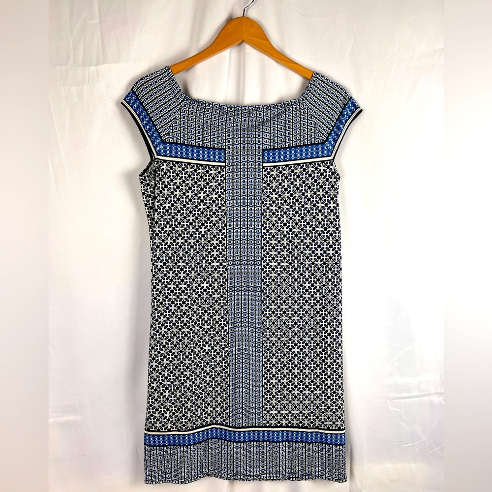 Max Studio Geometric Short Sleeve Dress